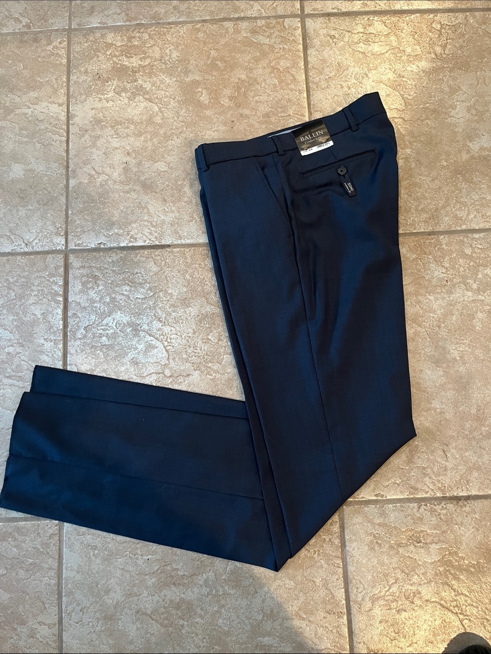 Ballin Men’s Navy Blue Dress Pants NWT – Tailored Flat Front